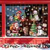 Joeyan 9 Fogli Vetrofanie Natale Riutilizzabili,Casa Decorazioni Invernali | 3D Grande Adesivi per Finestre Removibili,Stickers Doppia Faccia con Babbo Natale Pupazzo Neve Elfo Albero,Bambini DIY Regali