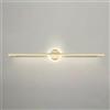 MQDLJSE Lampada da Parete a LED per Il Bagno con Finitura in Oro, Lampada da Specchio, Lampada da Parete lineare Moderna, Illuminazione per specchi da toeletta, lampade da Parete per Il TR