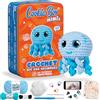Cookie Box Kit Uncinetto Principianti, Kit Amigurumi Con Istruzioni | Set Lavoro A Maglia, Kit Fai Da Te Per Uncinetto, Istruzioni Stampate, Video Tutorial Passo Passo, Medusa Oxy