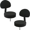 Hoowarm 1/2/4 Pezzi Copri Sgabelli da Bar Rotondi con Schienale,Fondo Elastico, Girevole Coperture per Sedie, Per Ufficio, Bar,Casa, Cucina(B1,2PCS)