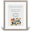 RahmenMax Cornice portafoto Morena in MDF, 50 x 60 cm, colore grigio chiaro con vetro | Da appendere in formato verticale e orizzontale, pannello posteriore bianco, cornice per puzzle
