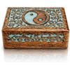 The Great Indian Bazaar Compleanno fatto a mano decorativo portagioie in legno portagioie organizer scatola dei ricordi scrigni del tesoro porta orologi scatola scatola di immagazzinaggio 20 x 12 cm regali di inaugurazione