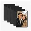 PIANKEKE 16 Pz Mini Cornici Magnetiche per Foto Frigo, 9,3 x 6,3 cm, Nero | Piccole Cornici Magnete da Frigorifero Personalizzato, Piccole Cornice Magnetica per Polaroid Instax, decorazioni fai da te
