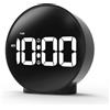 Cormyvo Sveglia Digitale, Sveglia da Comodino con Display LED HD | Sveglia a Batteria / da Rete, Sveglia per Camera da Letto / Soggiorno / Ufficio, 4 Livelli di Luminosità, Doppio Allarme