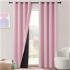 MRTREES Tende Oscuranti Termiche Isolanti per Interni, 2 Pezzi, 140x200 cm | 100% Coprenti, con Occhielli, Tenda Oscurante Termica Isolante Freddo da Interno, per Camera da Letto e Soggiorno, Rosa
