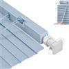 Generico Persiana alla Veneziana in Alluminio, 40 60 70 80 90 100 110 130 150 160 180 215 cm Fissaggio a Soffitto Incluso, Protezione dai Raggi UV, Design Moderno(Blue-3)