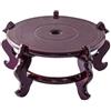 KiBcsLic Base Rotonda in Legno Laccato , Diametro 18 Cm, Altezza 10 Cm | Stile Cinese, Piedistallo per Fioriera, Stabile, Piedistallo per Vasi, Tavolo, Salotto