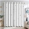 Ttincceer 117x183cm Stella Tenda Blackout per Camera da Letto Stelle Blu Nappe Camera Oscuramento Tende Finestra Elegante Minimalista Occhielli Blocco Luce Home Decor 2 Pannelli
