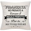Bommex Divertente Cuscino Copertura per la Ragazza dal Ragazzo Divertente Fidanzata Regalo di Compleanno San Valentino Anniversario Regalo di Natale (fidanzata)
