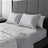 COGAL® - Completo di Lenzuola MATRIMONIALE dimensione materasso 180x200x28cm con 2 federe 50x80cm - IL COTONE - Tinta unita, Disponibile in Vari Colori, Materiale 100% Cotone - Made in Italy