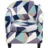 AQIGR Copripoltrona 1 Posto Elasticizato Copripoltrona Chesterfield Antiscivolo Stampata Copri Poltroncina Universale Rimovibile Lavabile Fodera per Sedia da Club (Color : #25)