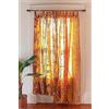 Generic Ethinic Craft Hub, tenda indiana in seta a tema patchwork, stile sari, bohémien, gitano, hippy, bohémien, etnica, da appendere alla parete (giallo)
