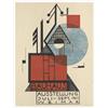 Posterlounge Bauhaus Exhibition 1923, Card IX Poster | 60 x 80 cm Beige Quadri Decorazione per pareti