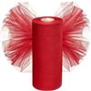 Haoppmof Rotolo di tulle da 30 cm x 92,5 m, venduto al metro | Tessuto in tulle organza per decorazione di nozze, fai da te, pompon, fiocchi, decorazione per feste