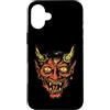 generic Custodia per iPhone 16 Plus Diavolo Testa Tradizionale Tatuaggio