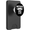 Inappropriate Humor Co. Mustache Rides $1.00 Giro dei baffi maschili PopSockets PopWallet per MagSafe
