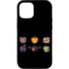 Funny Spooky Halloween Apparel Custodia per iPhone 12/12 Pro Spettrale Halloween Apple Icons Scheletro Mummia Vampiro Pipistrello