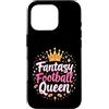 Flo Design Fantasy Football Outfits Custodia per iPhone 16 Pro Fantasy Football Queen Women Fantasy Football Funny Women