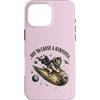 Cute Cat Astronaut Vintage Comet Custodia per iPhone 16 Pro Max Funny Retro Astronaut Cat Riding a Comet in Space