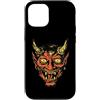 generic Custodia per iPhone 12/12 Pro Diavolo Testa Tradizionale Tatuaggio