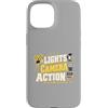 Reelcraft Cinema Graphics Custodia per iPhone 15 Lights Camera Azione Cineasta Regista Film Crew