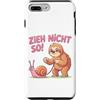 Lazy Fun Design Custodia per iPhone 7 Plus/8 Plus Bradipo con lumaca - Divertente scritta Zieh nicht so!