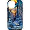 Winter Forest - Apparel & Gifts Custodia per iPhone 12 mini Inverno Foresta Artico Lupo Natura Amante Pino Mosaico