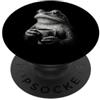 Funny Frog Drinking Coffee Lover Humor G Rana umorismo animale divertente rana bere caffè amante PopSockets PopGrip Adesivo