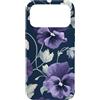 Graziosi disegni floreali Custodia per iPhone 17 Pro Max Viola Viola Viola del pensiero e motivo floreale botanico