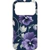 Graziosi disegni floreali Custodia per iPhone 17 Pro Viola Viola Viola del pensiero e motivo floreale botanico