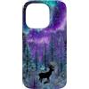 Winter Forest - Apparel & Gifts Custodia per iPhone 14 Pro Inverno Foresta Renna Cervo Alce Aurora Boreale Amante della Natura