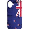 YO! Custodia per iPhone 16 Plus Vintage Kiwi Banner Fan Nuova Zelanda Bandiera Retro