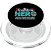 TeeaxArt Frontline Hero Christmas Gifts Terapista comportamentale Eroe Frontline Operai Essenziali Donne PopSockets PopGrip per MagSafe