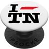 Shape of Home Co I Love (Heart) Tennessee Mappa Sagoma TN Stato Americano PopSockets PopGrip Adesivo