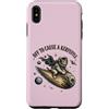 Cute Cat Astronaut Vintage Comet Custodia per iPhone XS Max Funny Retro Astronaut Cat Riding a Comet in Space