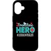 TeeaxArt Frontline Hero Christmas Gifts Custodia per iPhone 16 Cardiac Nurse Frontline Hero Essential Workers Apprezzamento