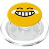 Miftees Halloween Tees Felice lacrime sorridenti faccia PopSockets PopGrip per MagSafe