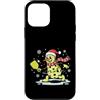 Ugly Christmas Gift For December Winter Custodia per iPhone 12 mini Pupazzo di neve che gioca a pickleball giocatore Babbo Natale