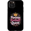 Flo Design Fantasy Football Outfits Custodia per iPhone 11 Pro Fantasy Football Queen Women Fantasy Football Funny Women