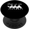 Ugly Christmas Gift For December Winter Stasera cavalchiamo 3 uomini saggi Buon Natale Famiglia Christian PopSockets PopGrip Adesivo