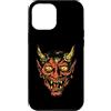 generic Custodia per iPhone 12 Pro Max Diavolo Testa Tradizionale Tatuaggio