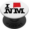 Shape of Home Co I Love (Heart) Nuovo Messico Mappa Sagoma NM Stato Americano PopSockets PopGrip Adesivo