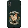 Chicken Coop Humor Custodia per iPhone X/XS Divertente Gallo Allevatore di Polli Umorismo mattutino presto