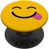 Miftees Halloween Tees Tongue Out Happy Smile divertente Yummy Face PopSockets PopGrip Adesivo