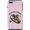 Cute Cat Astronaut Vintage Comet Custodia per iPhone 7 Plus/8 Plus Funny Retro Astronaut Cat Riding a Comet in Space