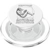 Grandio Design Library Book Lover Libro Lettore Vitruviano Uomo Leonardo Da Vinci Libro Vintage PopSockets PopGrip per MagSafe