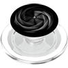Optical Illusion Designs Geometrico Nero le Hole Optical Illusion Spiral Trippy PopSockets PopGrip per MagSafe