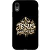Regali di Christian Street War & Co. Custodia per iPhone XR Jesus Saved My Life - Christian Graffiti Street Art