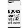 Funny Dogo Argentino And Book Designs Custodia per iPhone 7 Plus/8 Plus Libri E Dogos Argentinos Funny Dogo Argentino