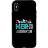 TeeaxArt Frontline Hero Christmas Gifts Custodia per iPhone X/XS Apprezzamento dei lavoratori essenziali degli eroi di prima linea della radiografia
